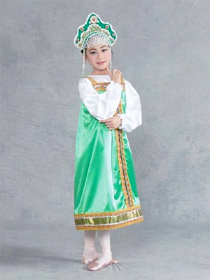 白鳥の湖（第3幕・ルースカヤ/緑）の衣装